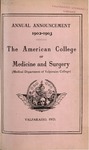 Old School Catalog 1902-03, Chicago College of Medicine and Surgery by Valparaiso University