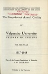 Old School Catalog 1917-18, Annual Catalog by Valparaiso University