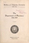 Old School Catalog 1916-17, The Department of Pharmacy by Valparaiso University
