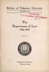 Old School Catalog 1916-17, The Department of Law by Valparaiso University
