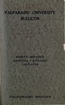 Old School Catalog 1915-16, Annual Catalog by Valparaiso University