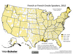 11.06 French of French Creole Speakers, 2012 by Jon T. Kilpinen