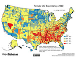 12.06 Female Life Expectancy, 2010 by Jon T. Kilpinen