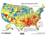 12.07 Male Life Expectancy, 2010 by Jon T. Kilpinen